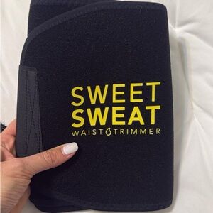 Sweet Sweat Black Waist Trimmer Belt